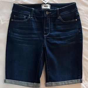NWT Paige Denim Jax Knee Shorts Sz 29